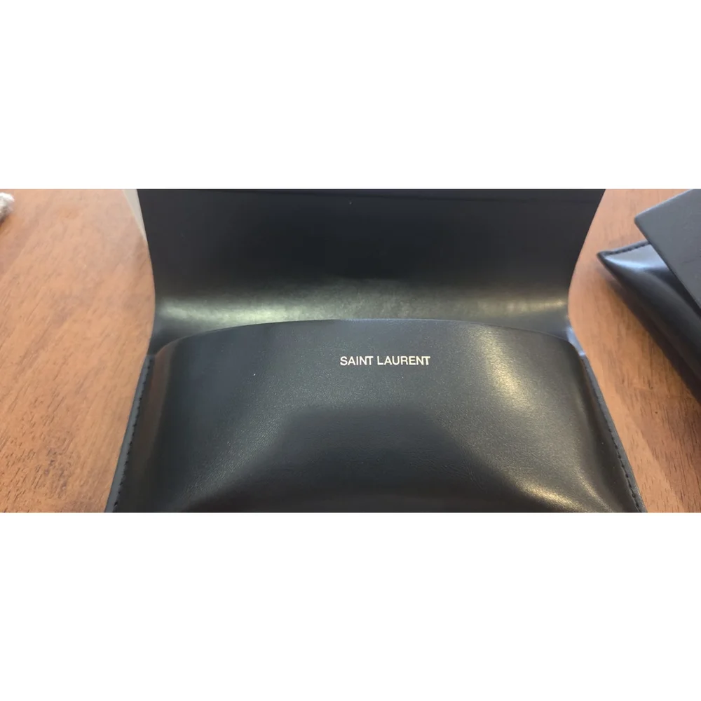 NEW SAINT LAURENT CLASSIC 11 RIM 002 BLACK, SILVER SUNGLASSES
